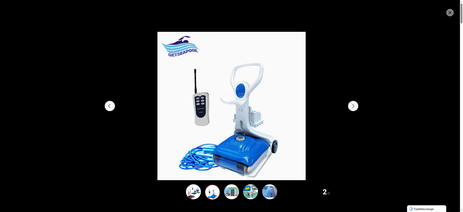 China Automatic Swimming Pool Cleaning Equipment Grampus Swimming Pool Robot Cleaner