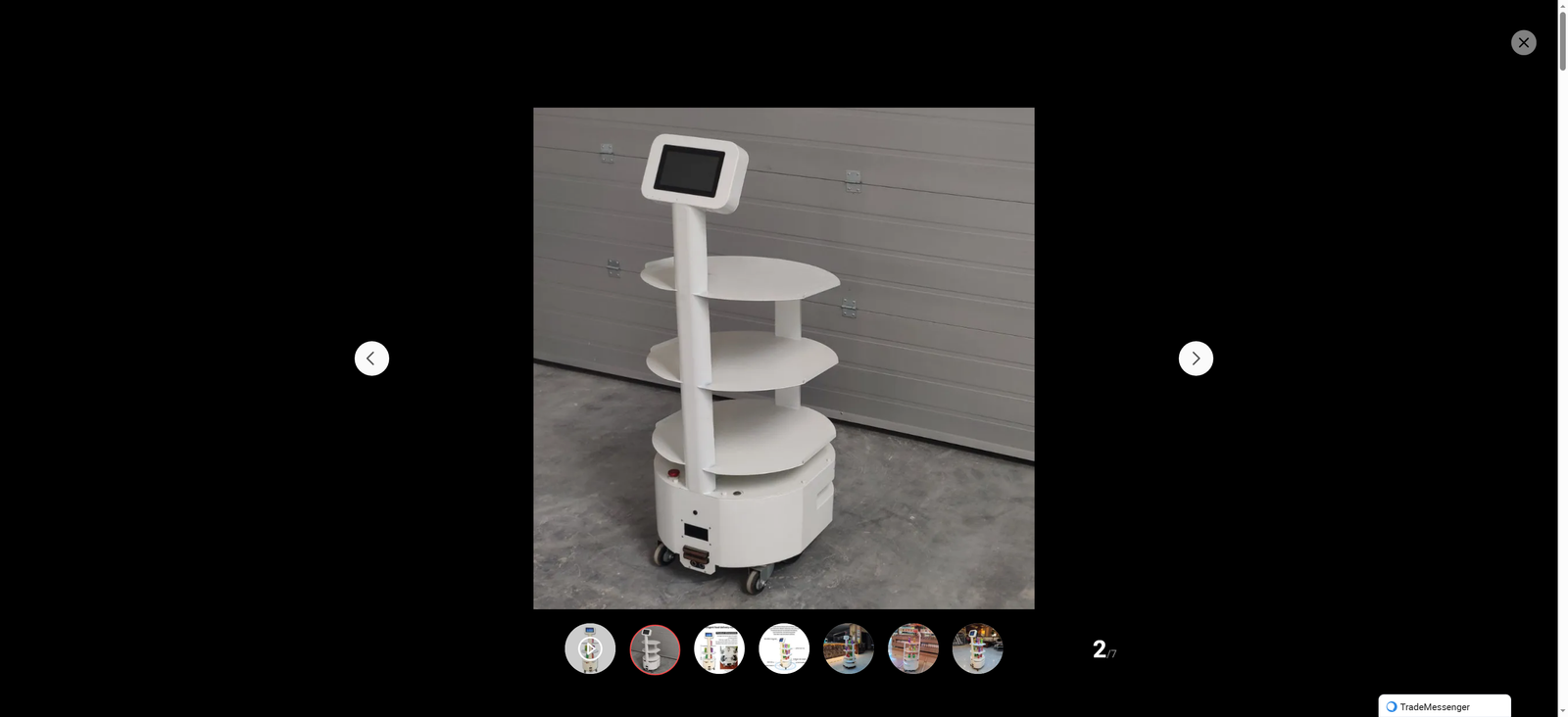 Factory Direct Commercial Delivery Robot Autonomous Food Serving Robot with Navigation Smart Carrying Robot for Restaurant Hotel Logistics