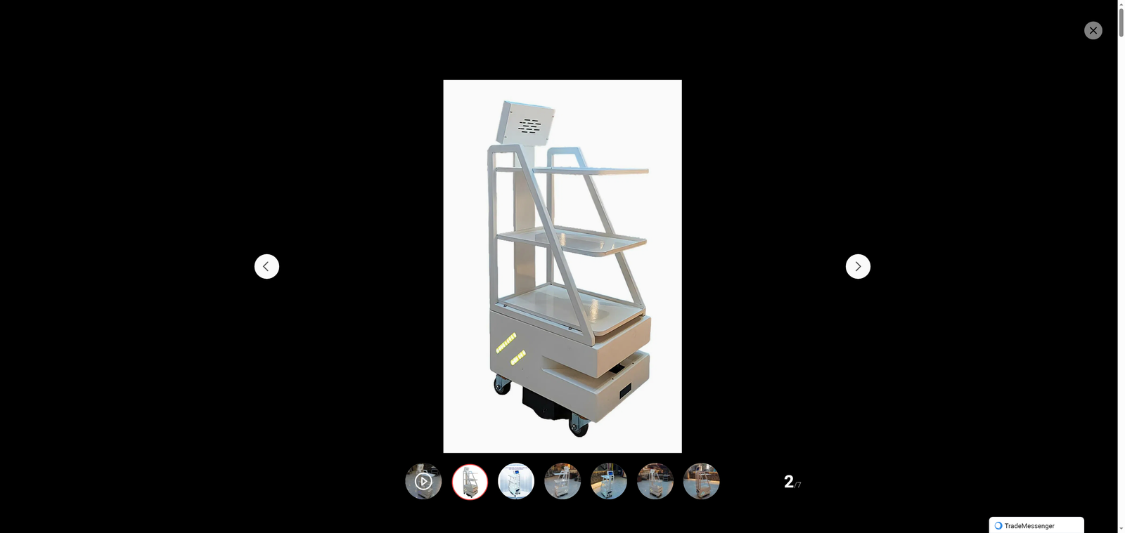 Autonomous Delivery Service Robot Hotel Welcome Delivery Intelligent Distribution Robot