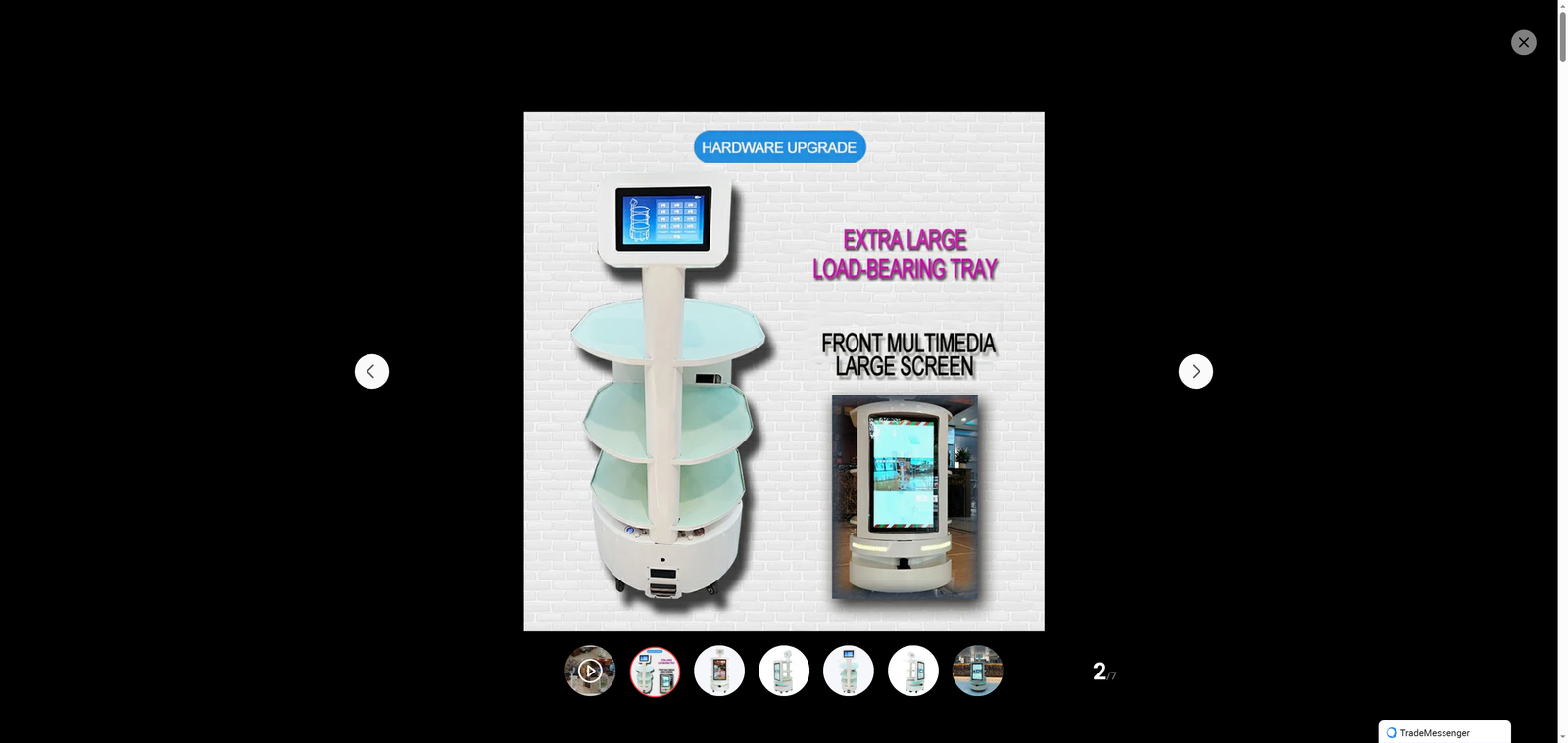 Delivery Robot a Large-Screen Advertising Intelligent Catering and Hotel Delivery Robot