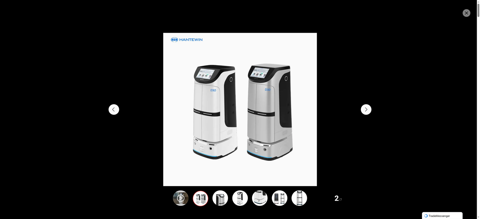 Artificial Intelligent Welcome Service Get on The Elevator Goods Smart Delivery Hotel Robot