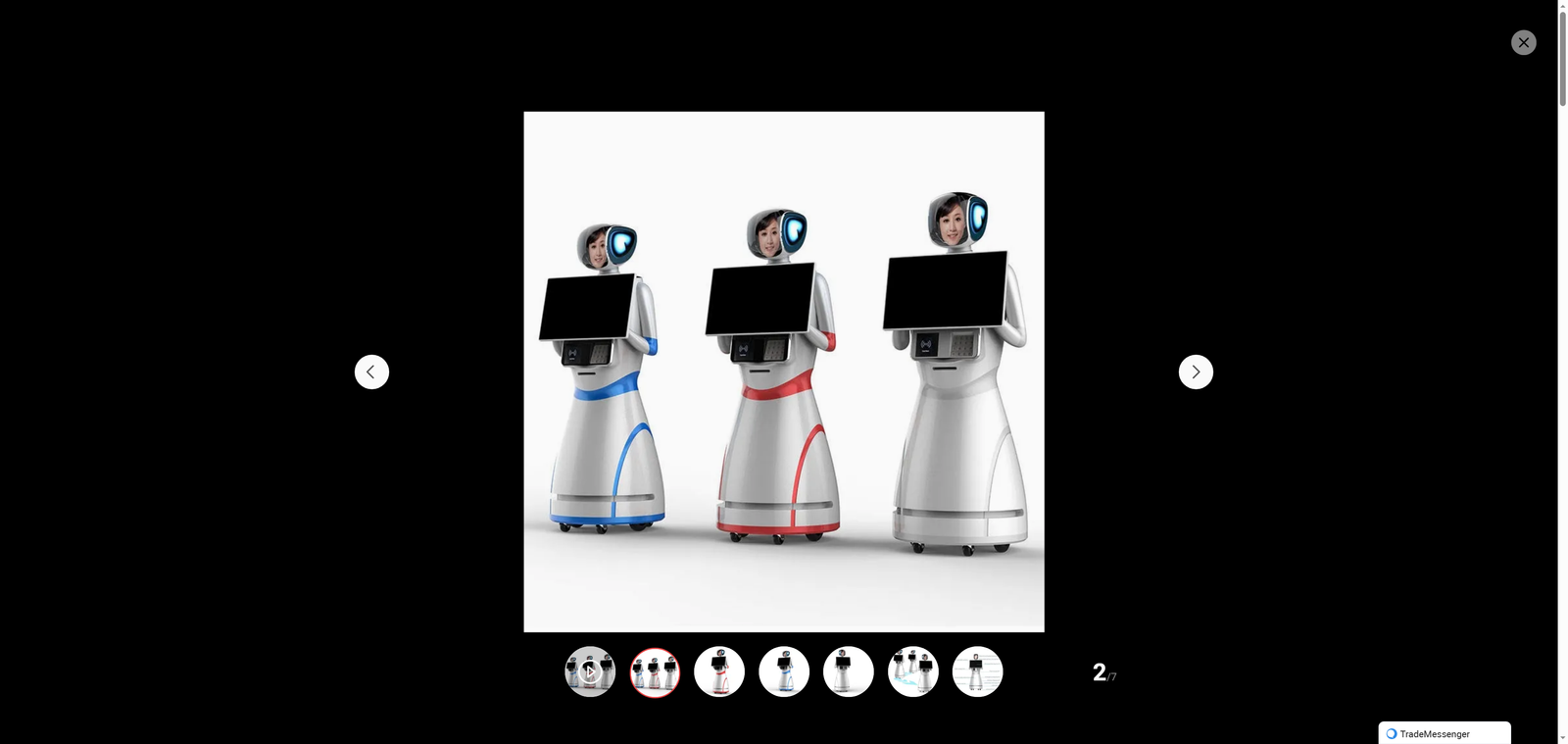 Yinyin Ai Concierge Robot: Animated Face, Bilingual Interaction, Lidar Navigation