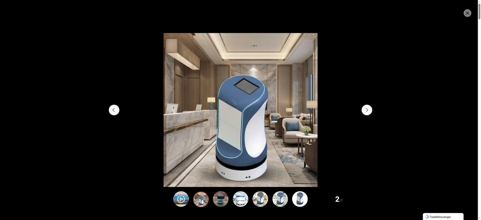 Versatile Delivery Robot Butler for Enhanced Hotel Guest Satisfaction