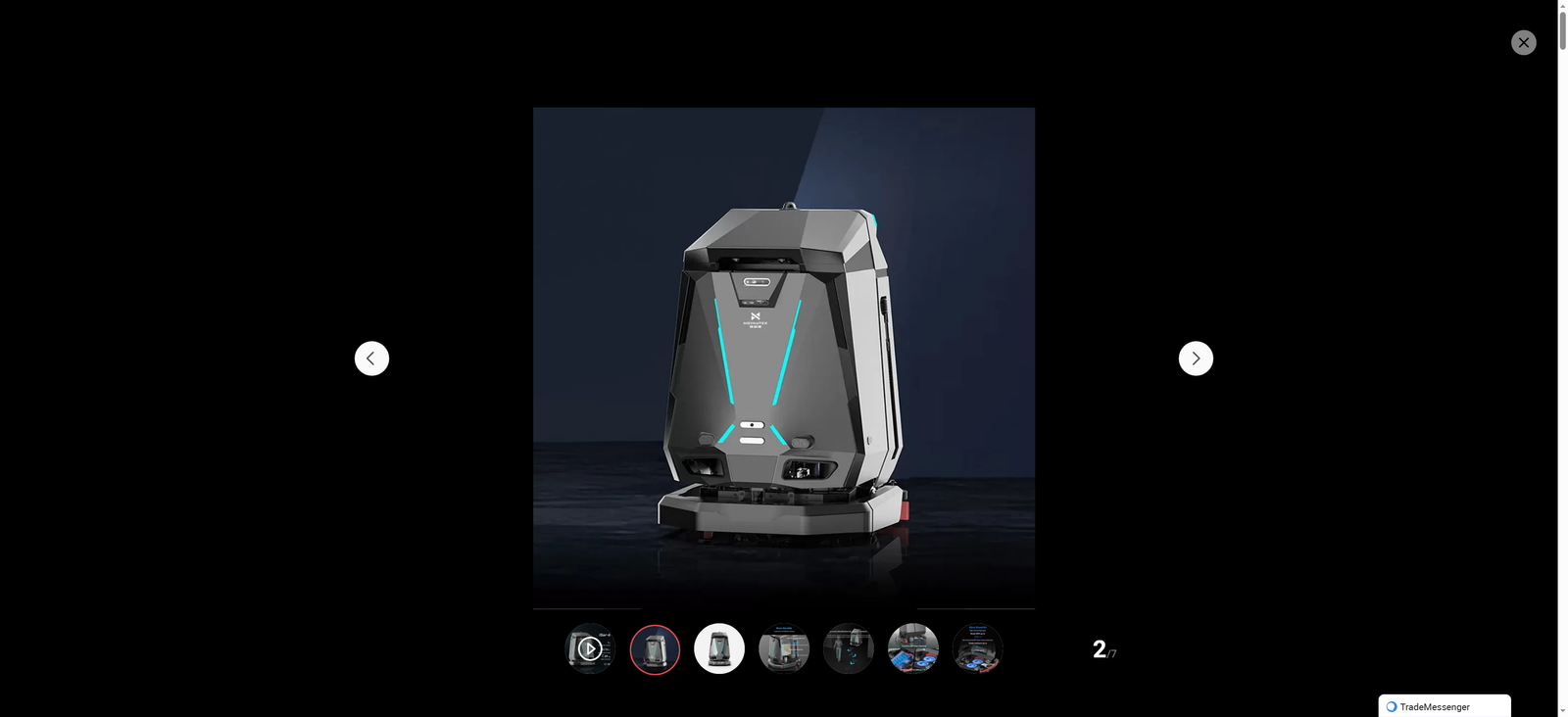 High Quality Ai Smart Indoor Commercial Floor Cleaning Robot for Hotel