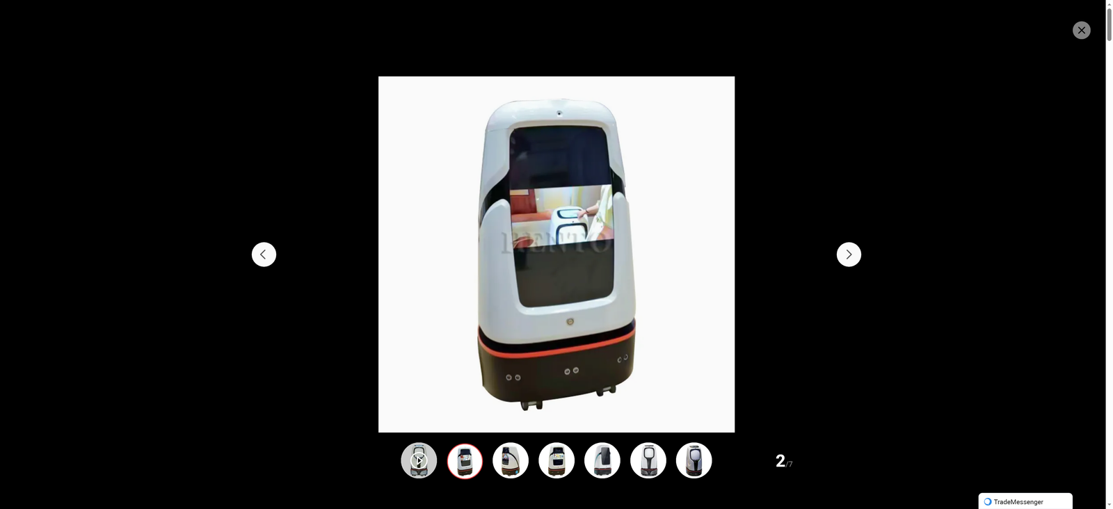 Autonomous Navigation Hotel Reception Service Robot   Delivery Robot For Hotel