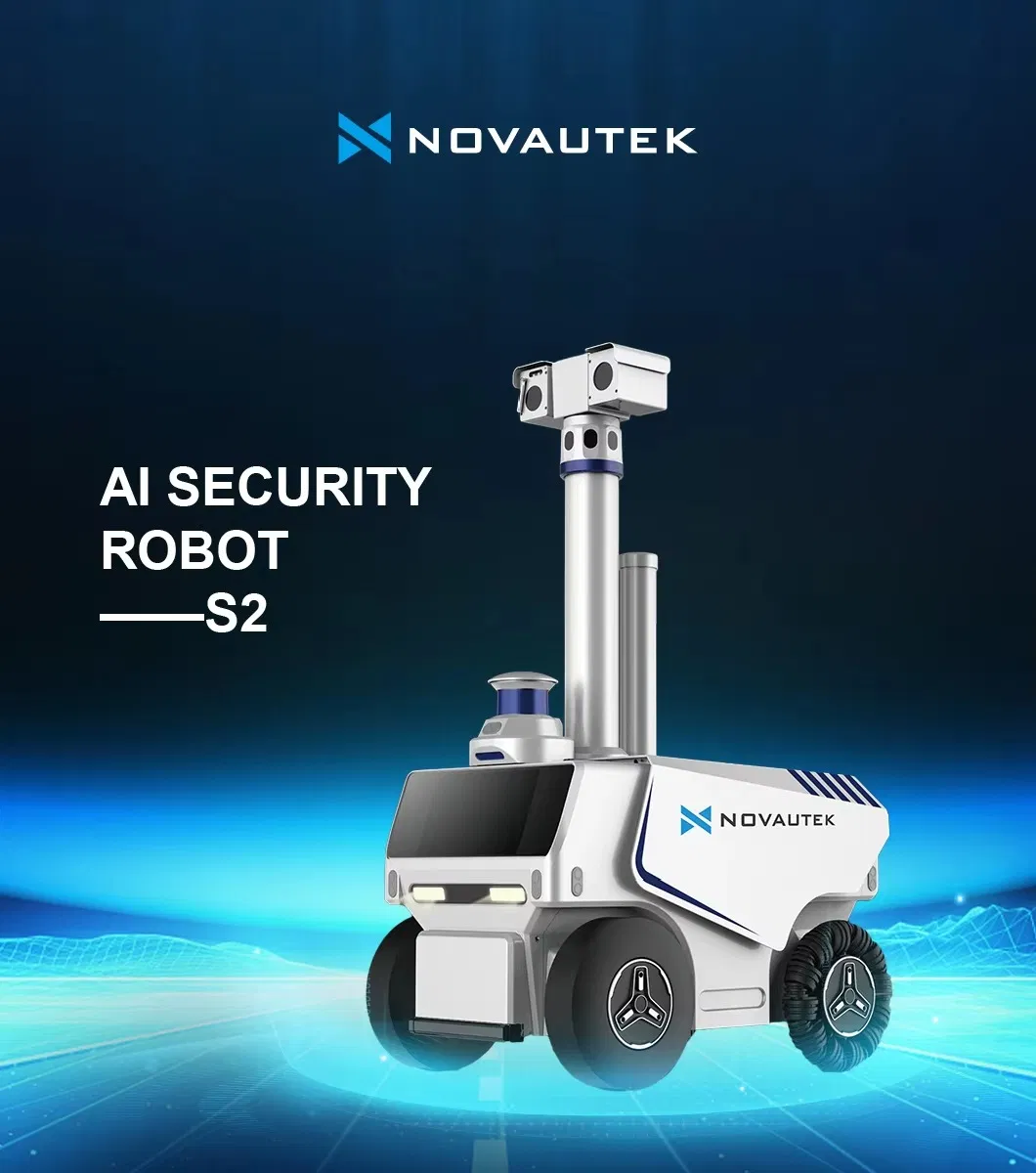 Designed for Hotels and Shopping Malls Security Robot with Autonomous Rechargeable System