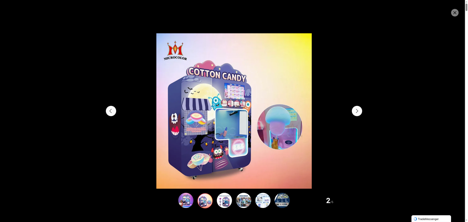 Innovative Commercial Candy Floss Robot with User-Friendly Interface