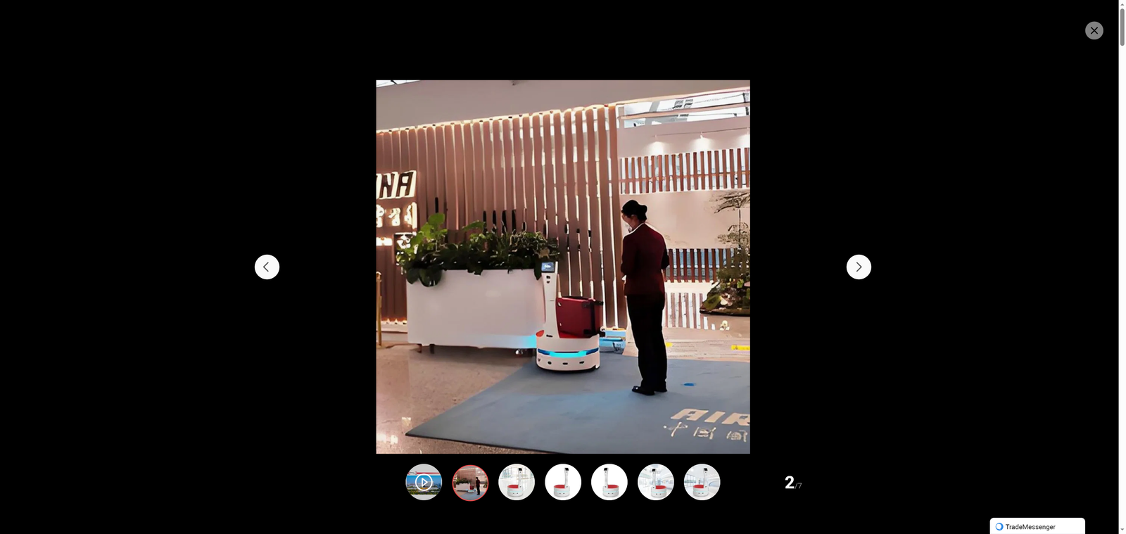 Adjustable Speed Luggage Handling Robots for Airport and Hotel Use