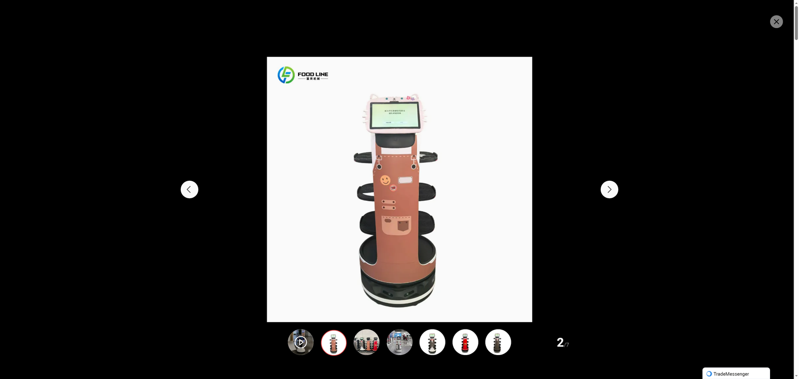 Smart Food Delivery Navigation Restaurants Hotels Coffee Shops Server Robot Waiter Robot