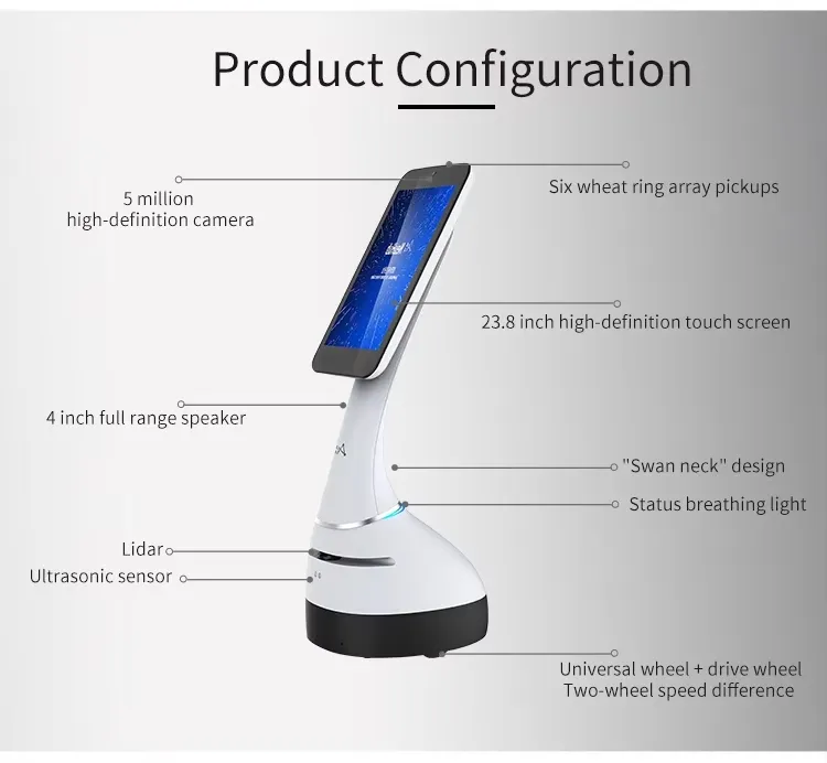 Ai Front Desk Reception Machine - Smart Receptionist - Jingling Service Robot