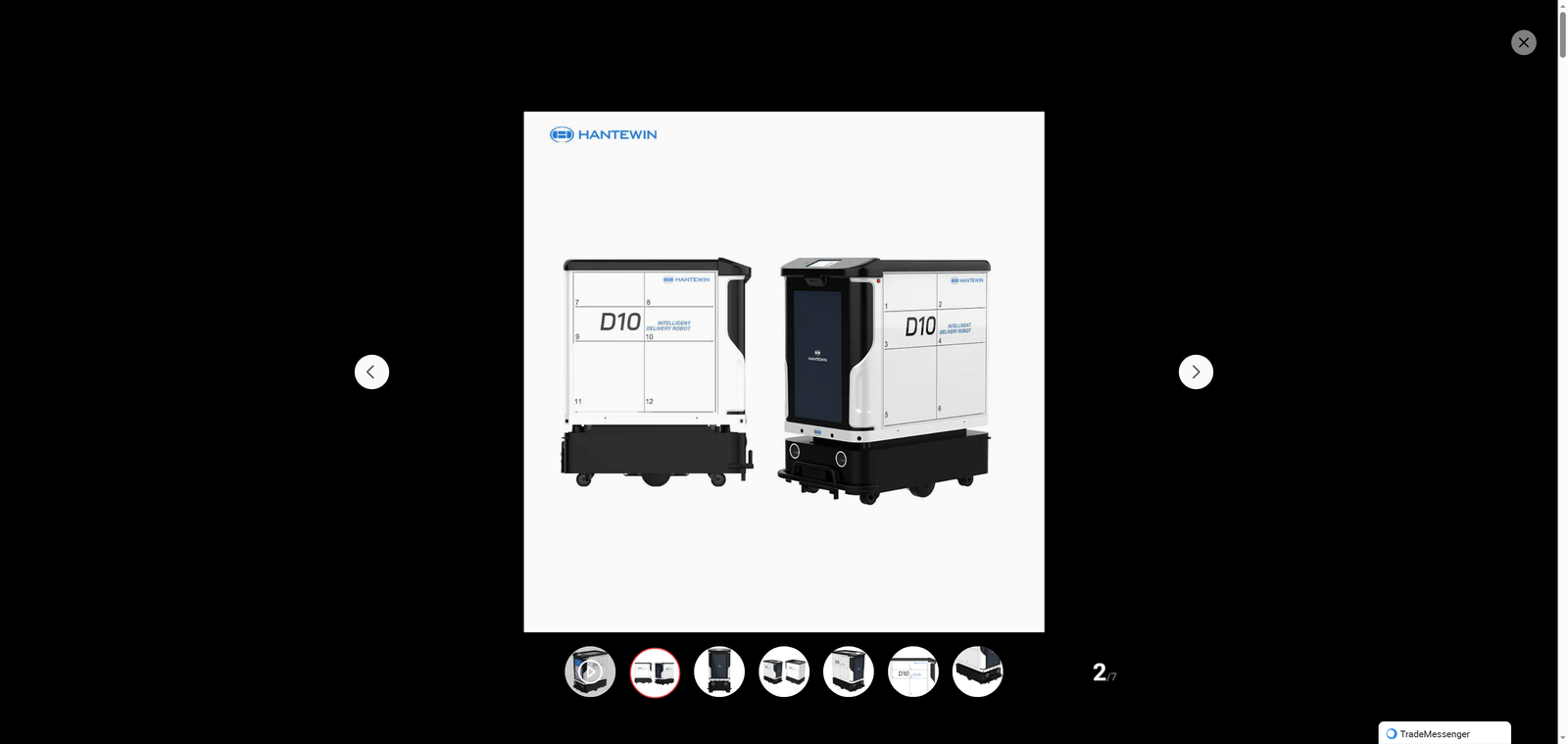 Hi-Tech Smart Intelligent Items Delivery Transporter Robot for Hospital and Hotel Service
