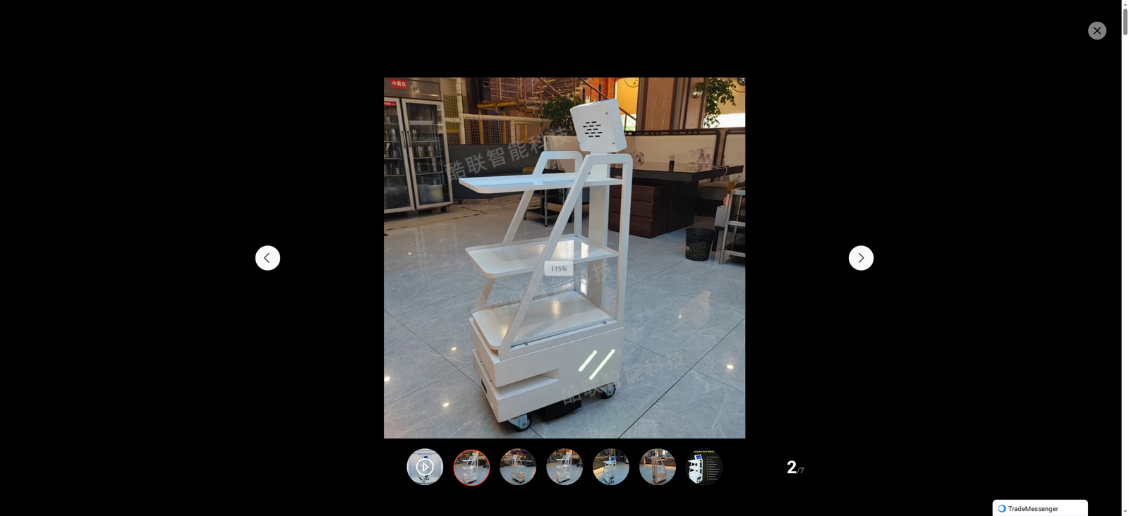 Intelligent Food Delivery Robot Waiter: Fully Automatic Item Delivery   Serving, Suitable for Hotels Restaurants Malls Ktvs