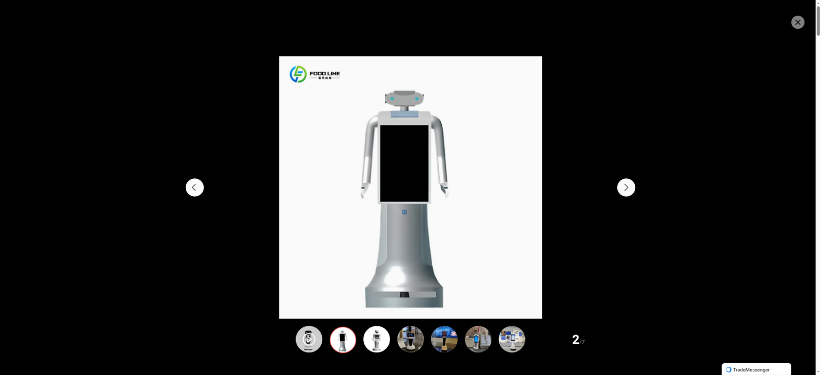 Hotel-Lobby Premium Color-Touch Reception Robot