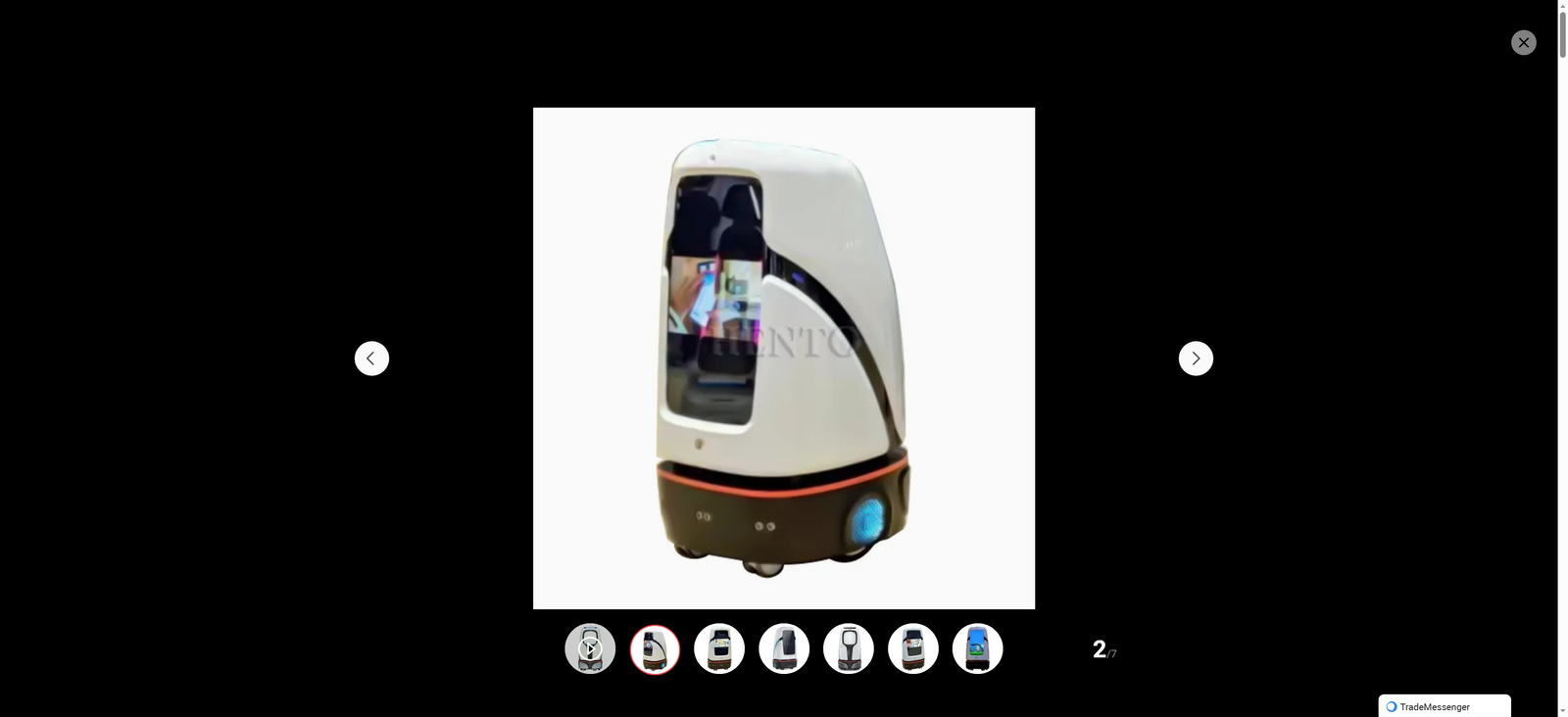 Commercial Unmanned Food Delivery Robot for Hotel   Smart Reception Service Robot