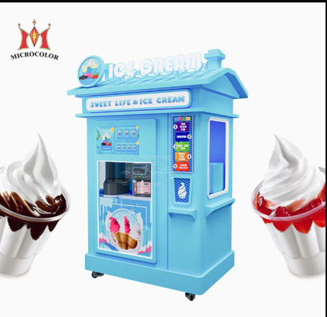 Smart Coin-Operated Ice Cream Vending Robot with Bill Acceptor