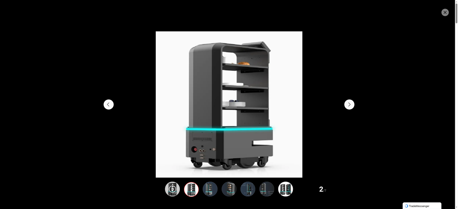 Robot Food Delivery and Welcome Hotel Catering Robot