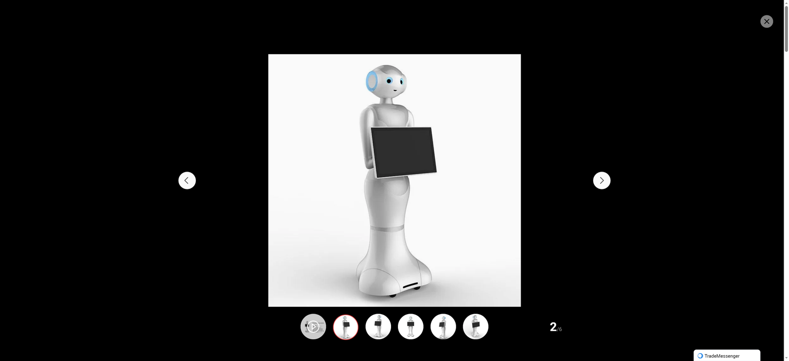 Cute Humanoid Reception Smart Hotel and Shopping Mall-Peipei2 Service Robot