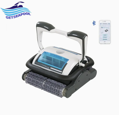 Blueteeth Remote Control Automatic Swimming Pool Grampus Robotic Pool Robot Cleaner