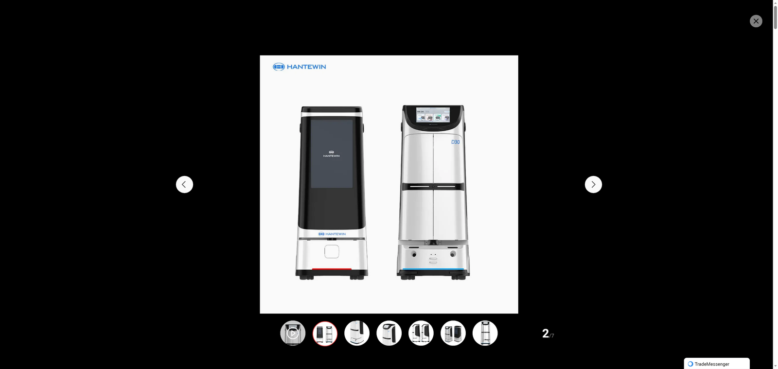 Advanced Hotel Delivery Robot with 30kg Load Capacity