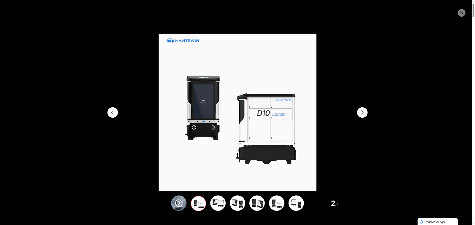 Hot Large Capacity Intelligent Service Smart Office Hotel Supermarket Delivery Robot