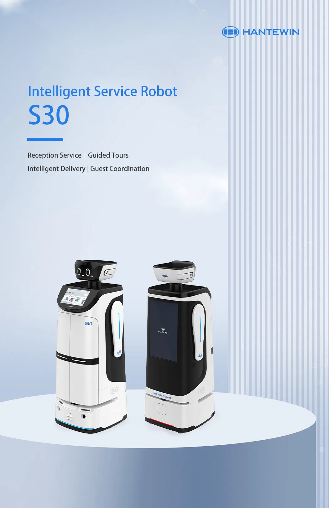 New Commercial Humanoid Robot Delivered to Hotel Rooms and Intelligent Service Waiter Robot