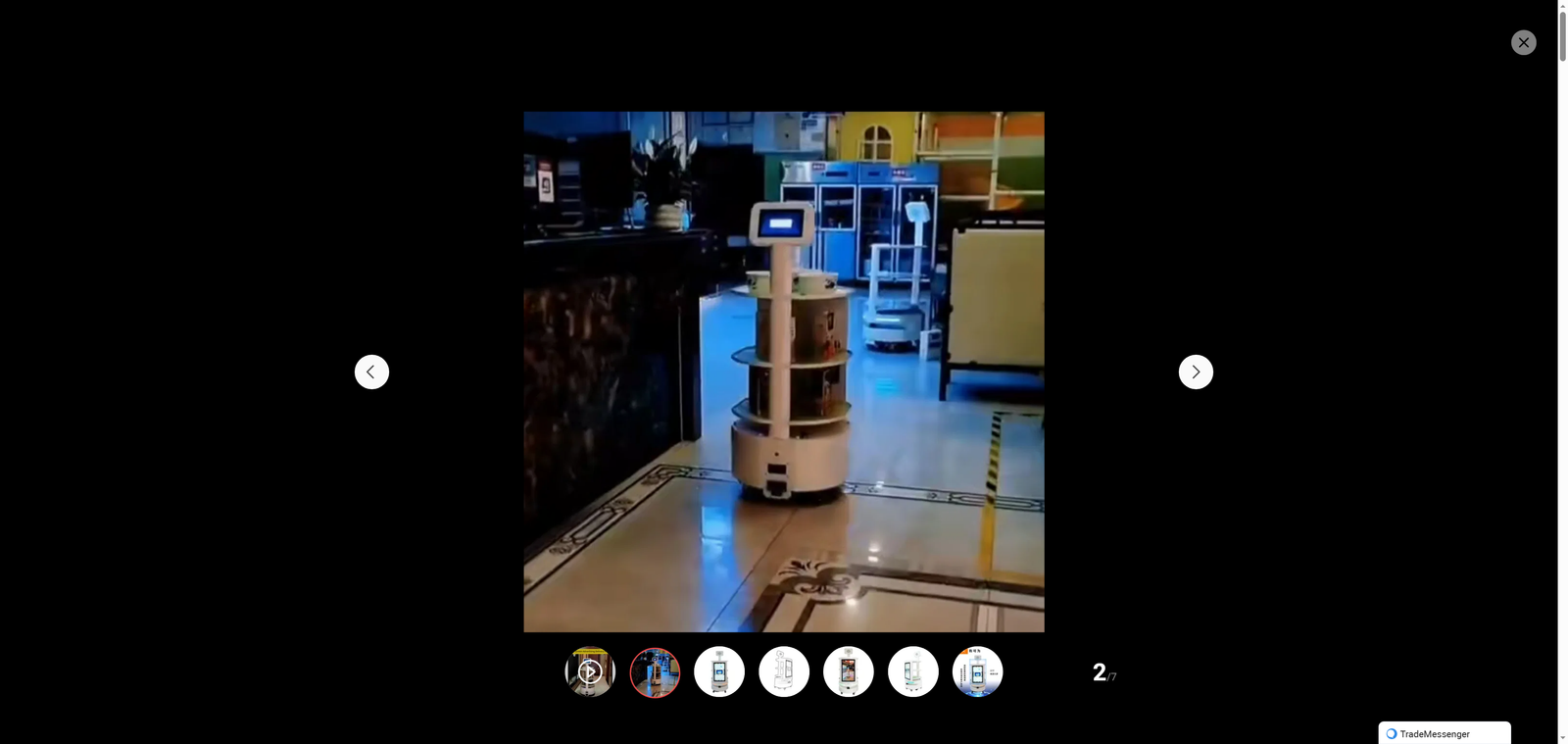 China High Tech Advertising Display Intelligent Robot Reception Robot for Restaurant Hotel Mall Guiding Robot