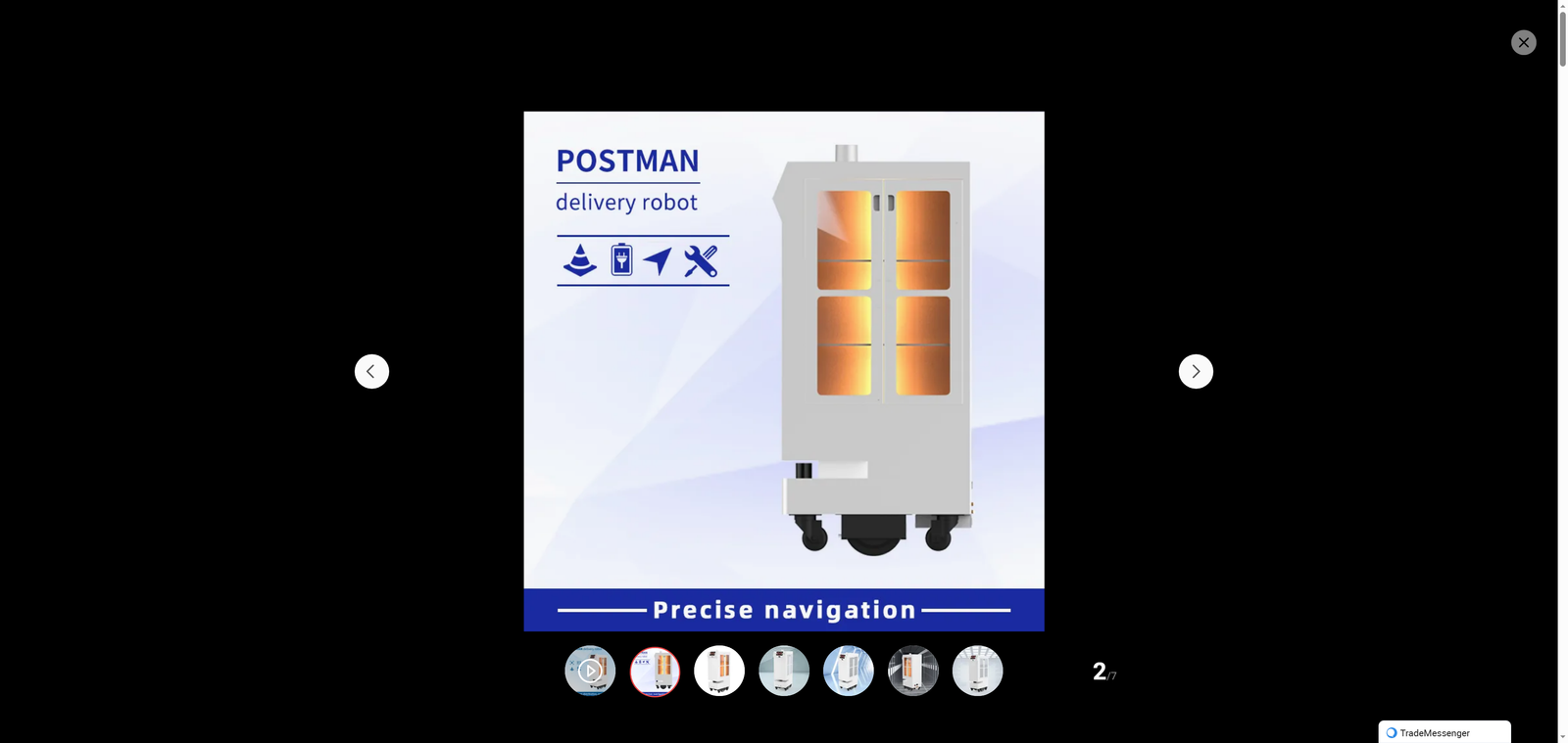 Delivery Robot Double Door Cabinet High Cost Performance Office Hotel Restaurant KTV Item Delivery Robot High Stability