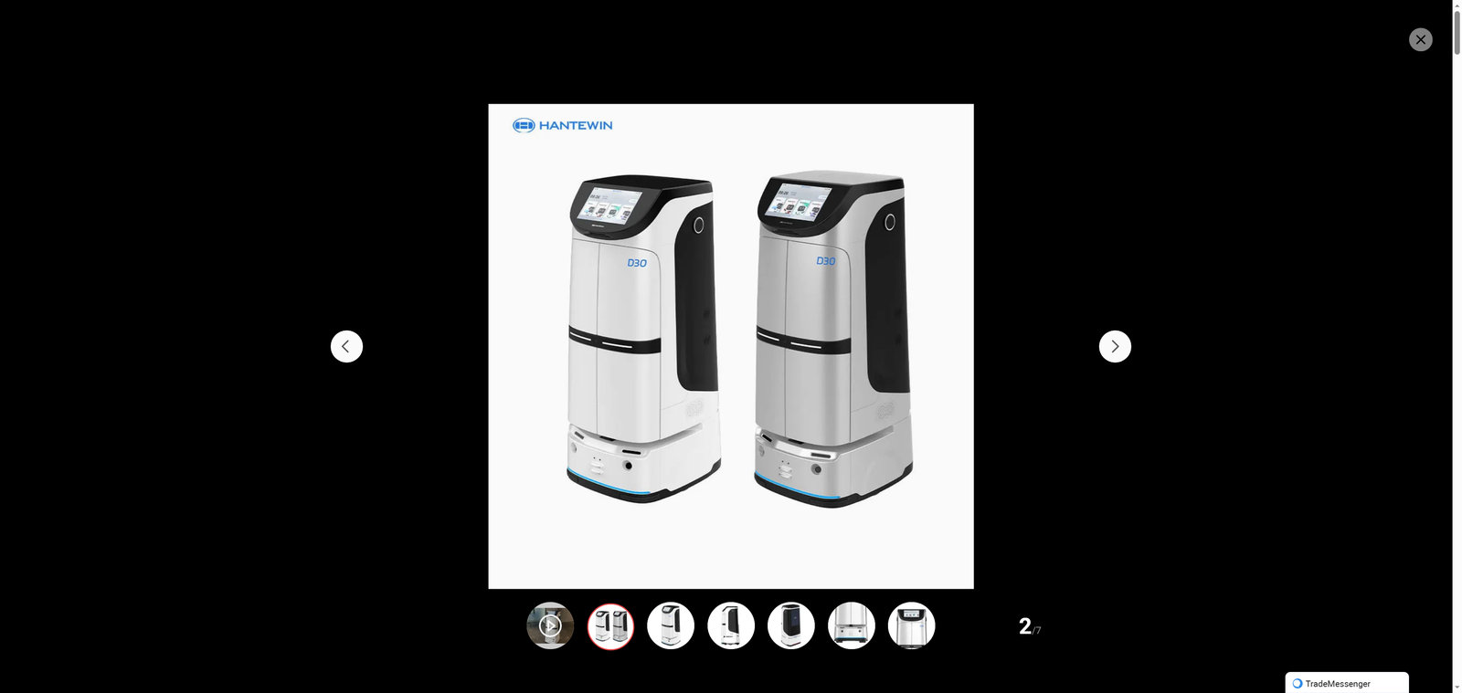 Hot Sale Automatic Commercial Hotel Item Delivery Robot Intelligent Multi-Function Service Robot