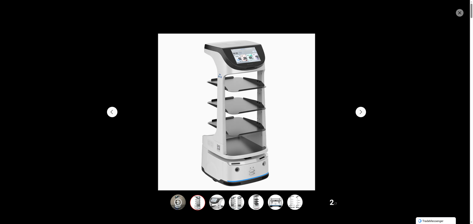 Smart Serve Food Delivery Robot Provides Automated and Reliable Service for Restaurant and Hotel