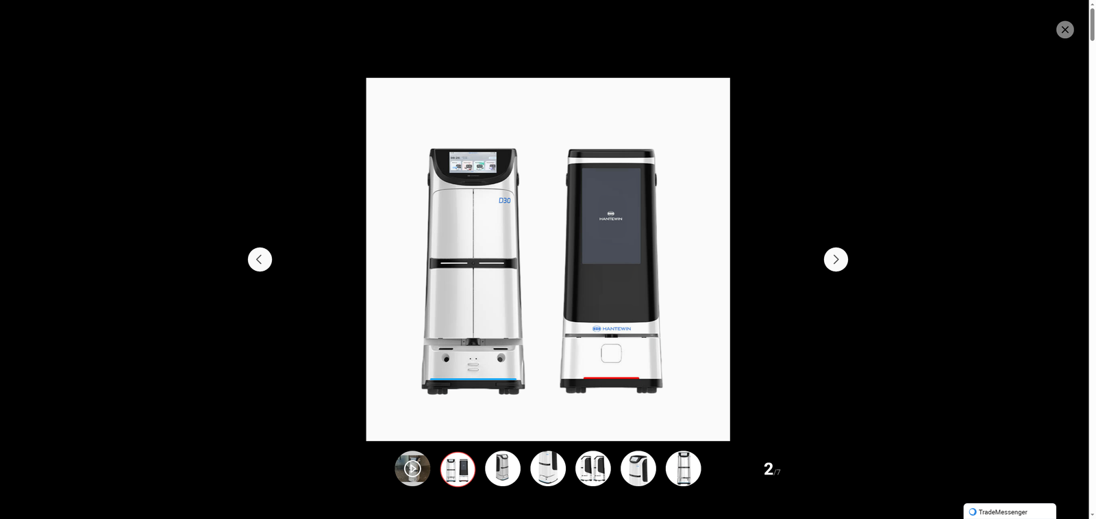 Popular Smart Service Intelligent Delivery Robot for Hotels Hospital with 10-Hour Battery