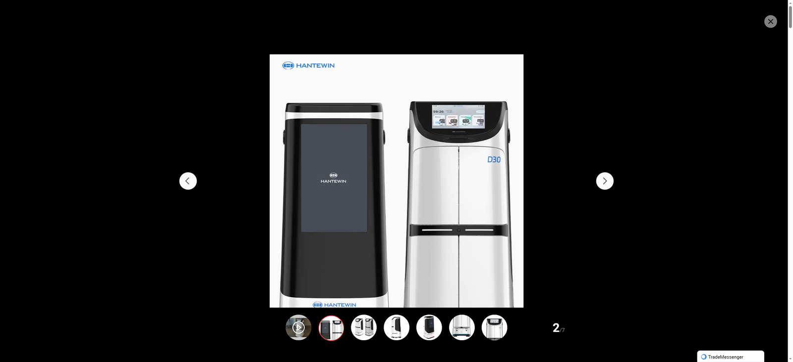 Voice Guidance Navigation Hotel Delivery Robot Intelligent Robot with 30kg Bearing Capacity