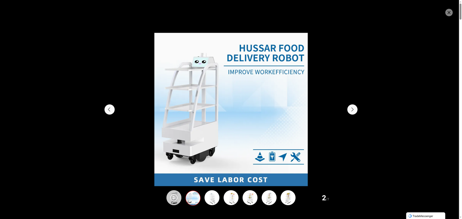 New Generation Factory Price Meal Delivery Robot Intelligent Navigation Multi-Layer Delivery Carrier for Hotel Dish Conveyor