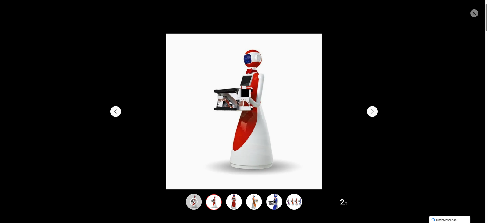 Restaurant and Hotel Food Delivery Humanoid Service-Lele Delivery Robot