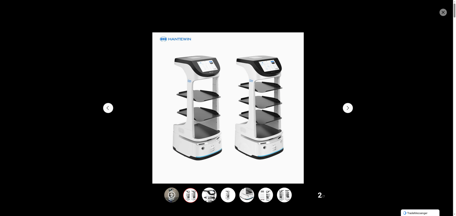 Hot Sale Custom Commercial Service Robot Restaurant Food Delivery and Ordering Hotel Robot