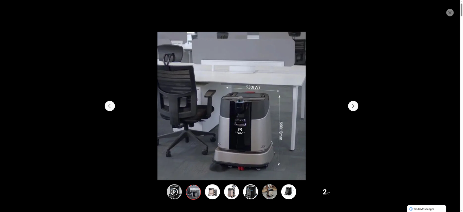 Multi-Surface Auto Cleaning Robot All-in-One Commercial Dusting Bot Smart Sweeper for Office School Hotel