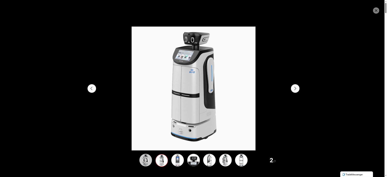 Custom Hot Sale Automatically Navigation Hotel Reception Intelligent Service Welcome Delivery Robot