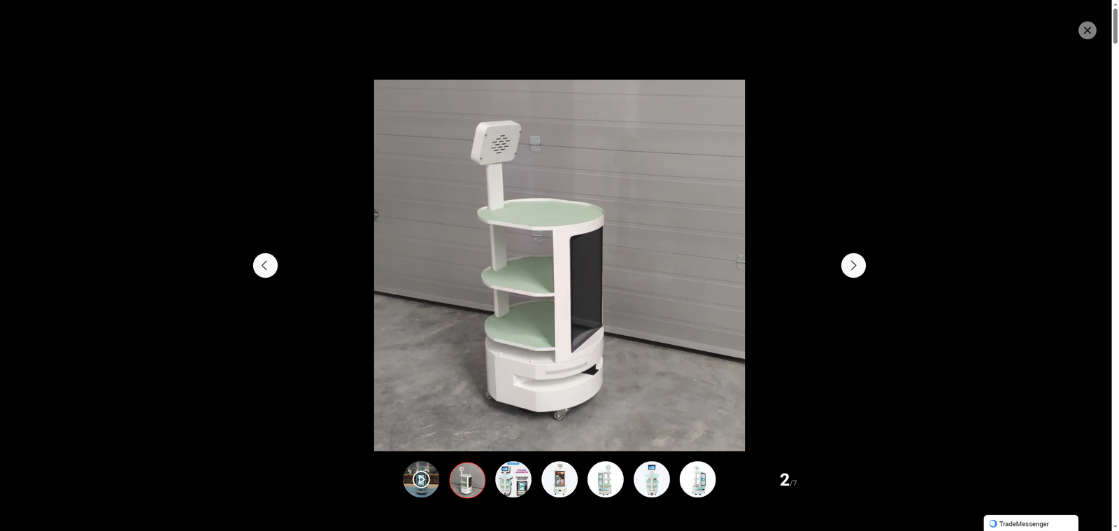 AMR Service Robot for Hotels   Restaurants: Commercial-Specific, Guest Greeting   Efficient Delivery