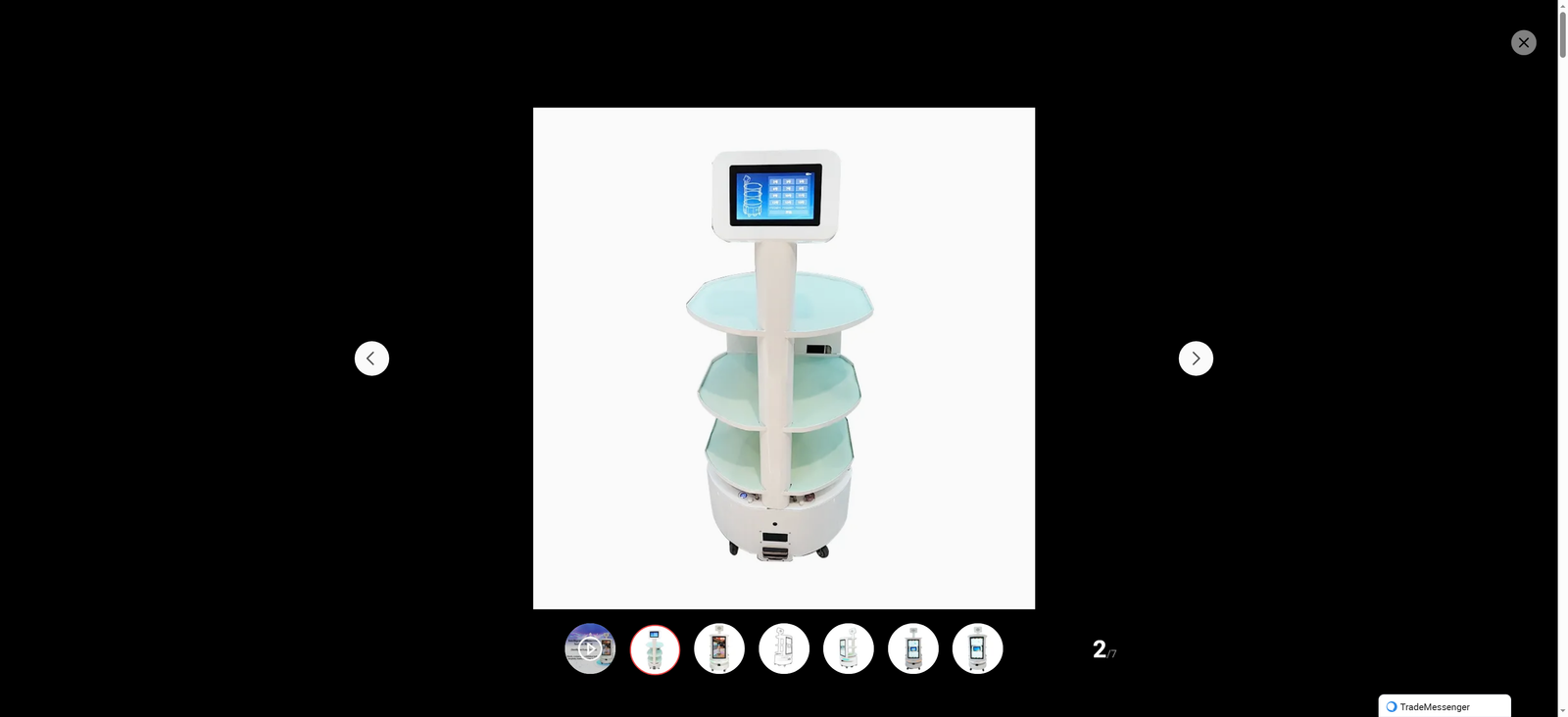 Food Delivery Robot Autonomous Mobile Robot Restaurant Hotel Server Intelligent Contactless