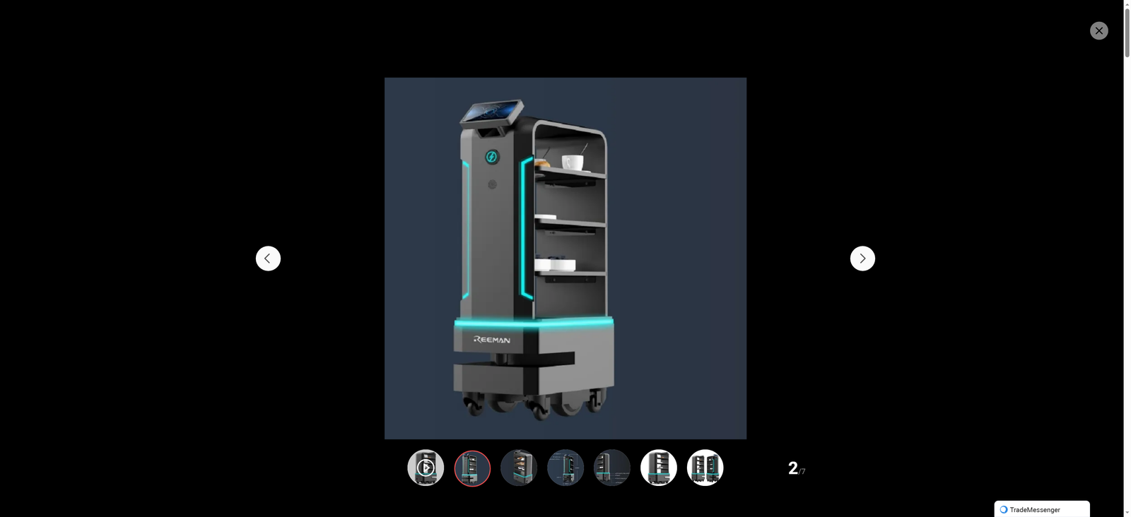 Catering and Hotel Commercial Customized Intelligent Food Delivery Service Robot Service