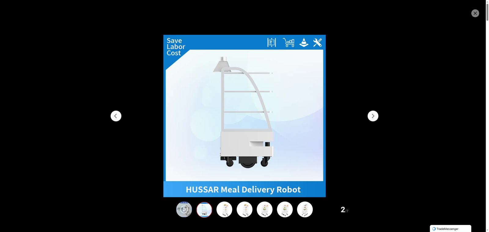 Indoor Food Cart Office Hotel Restaurant KTV Government Document Transfer Robot