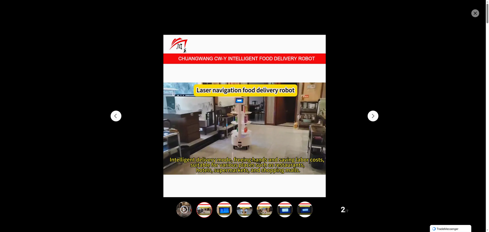 Hotel Restaurant Delivery, Delivery, Delivery, Delivery, Delivery, Delivery, and Service: Trackless Robot