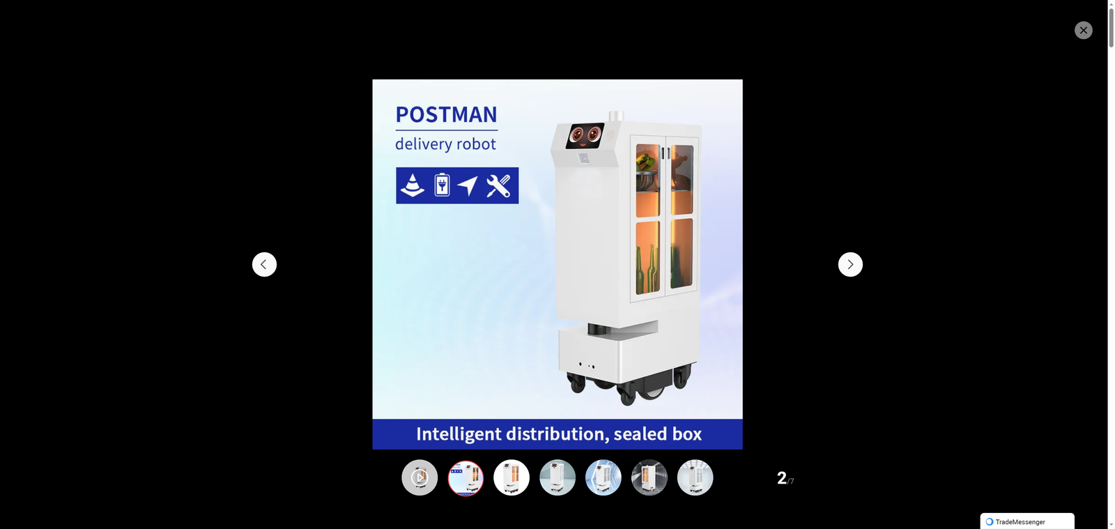 Office Hotel Restaurant KTV Government Document Transfer Robot High Stability