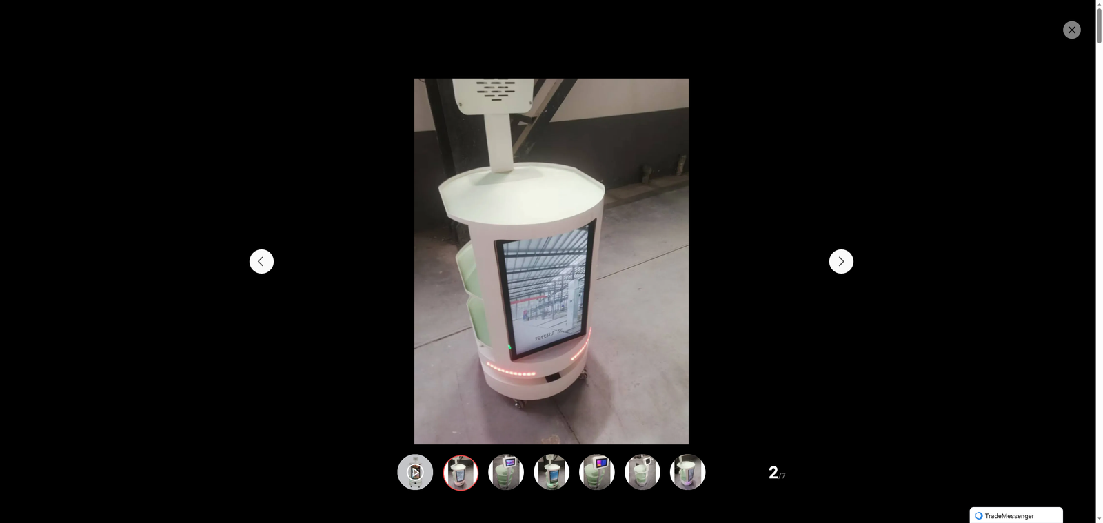 Ai Interactive Hotel Delivery Robot with Lidar Navigation   Advertising