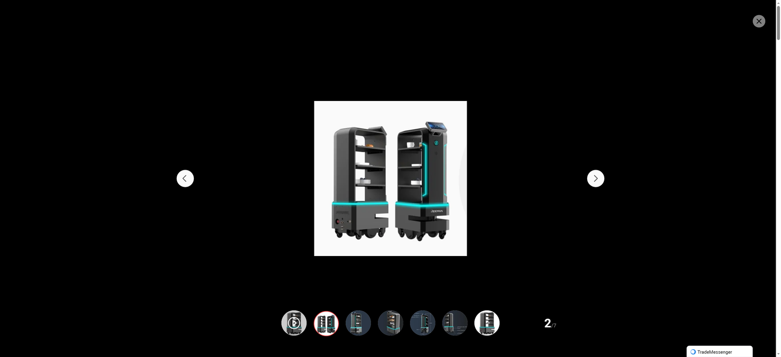 Multi Functional Self-Service Food Delivery Robot Service Restaurant Food Delivery Robot