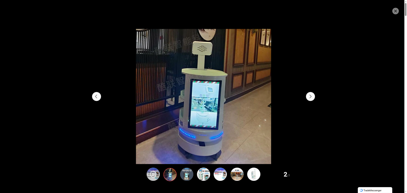 Intelligent Advertising Display Robot Guiding Humanoid Ai Greeting Reception Service Robot for Restaurant Hotel Mall