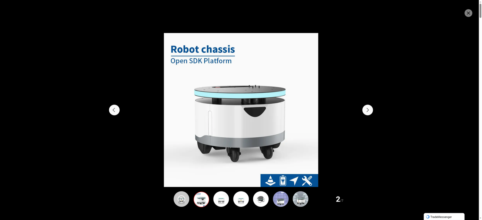 High Quality Factory Custom Worry-Free Battery Life Roller Under Robot Chassis Hotel Service Smart Robot Kit