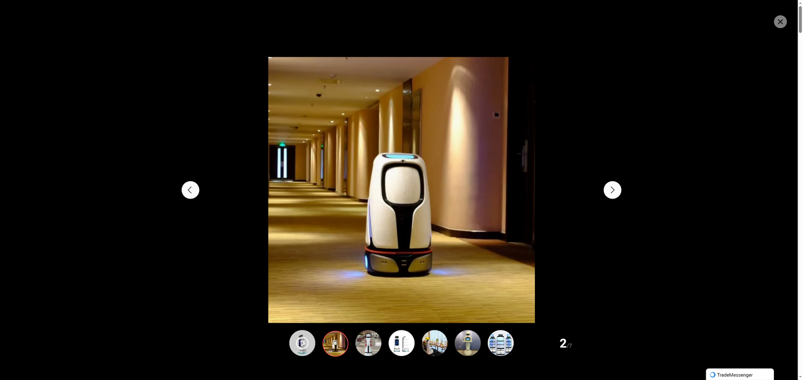 2025 Autonomous Delivery Intelligent Robotic Food Delivery Robot for Hotel