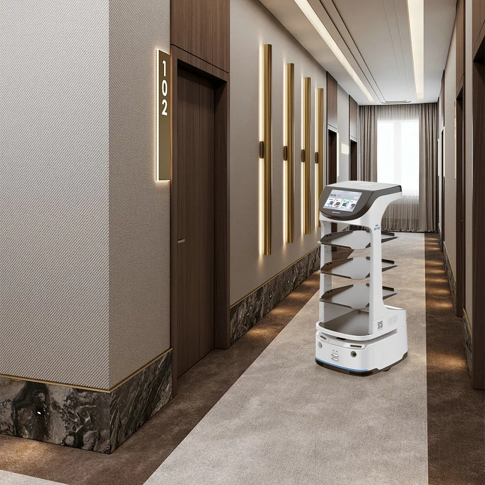 Intelligent Smart Food Delivery Robot for Hotel Room Service and Restaurant Trays