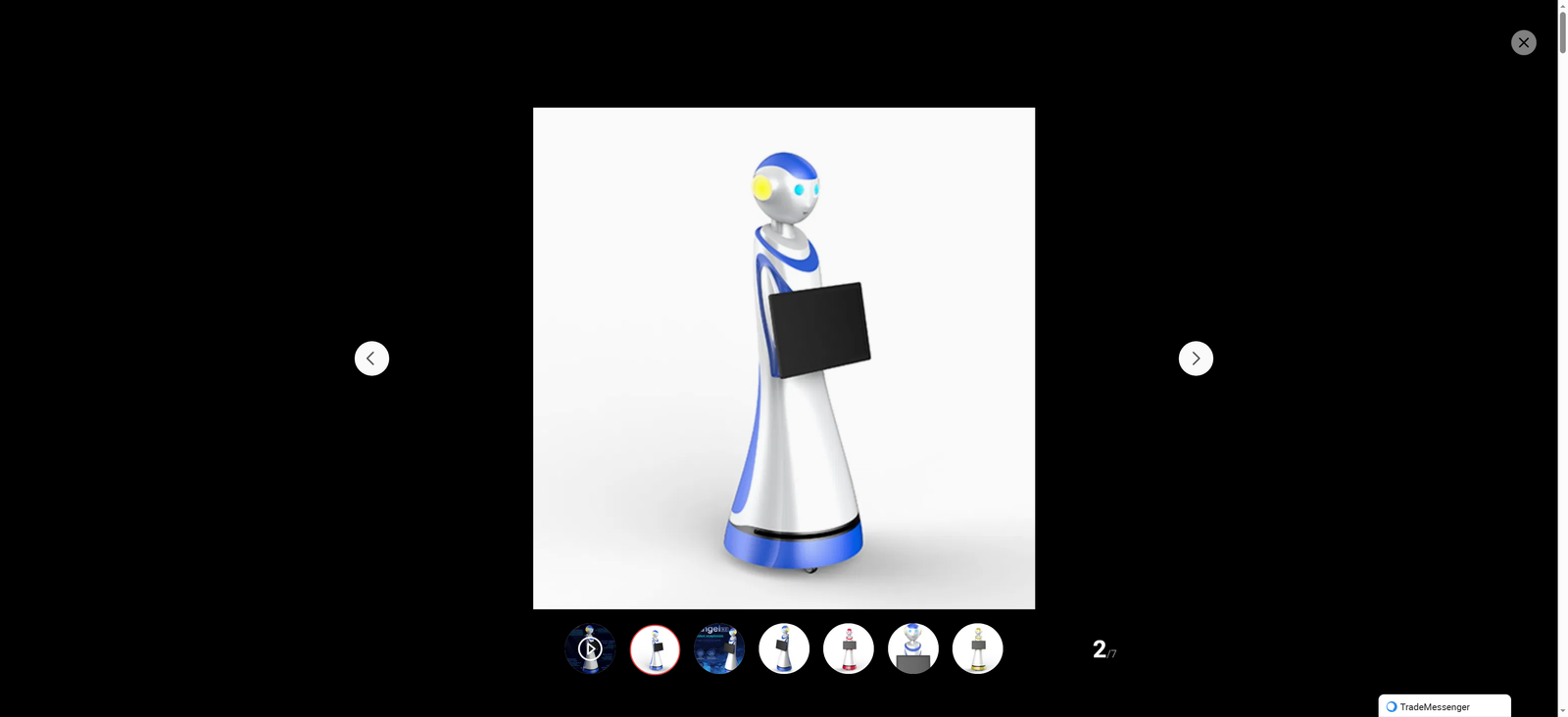 Self-Guided Ai Interactive Office Reception Robot with Business Face Recognition Intelligent Welcome Chat for Commercial Spaces