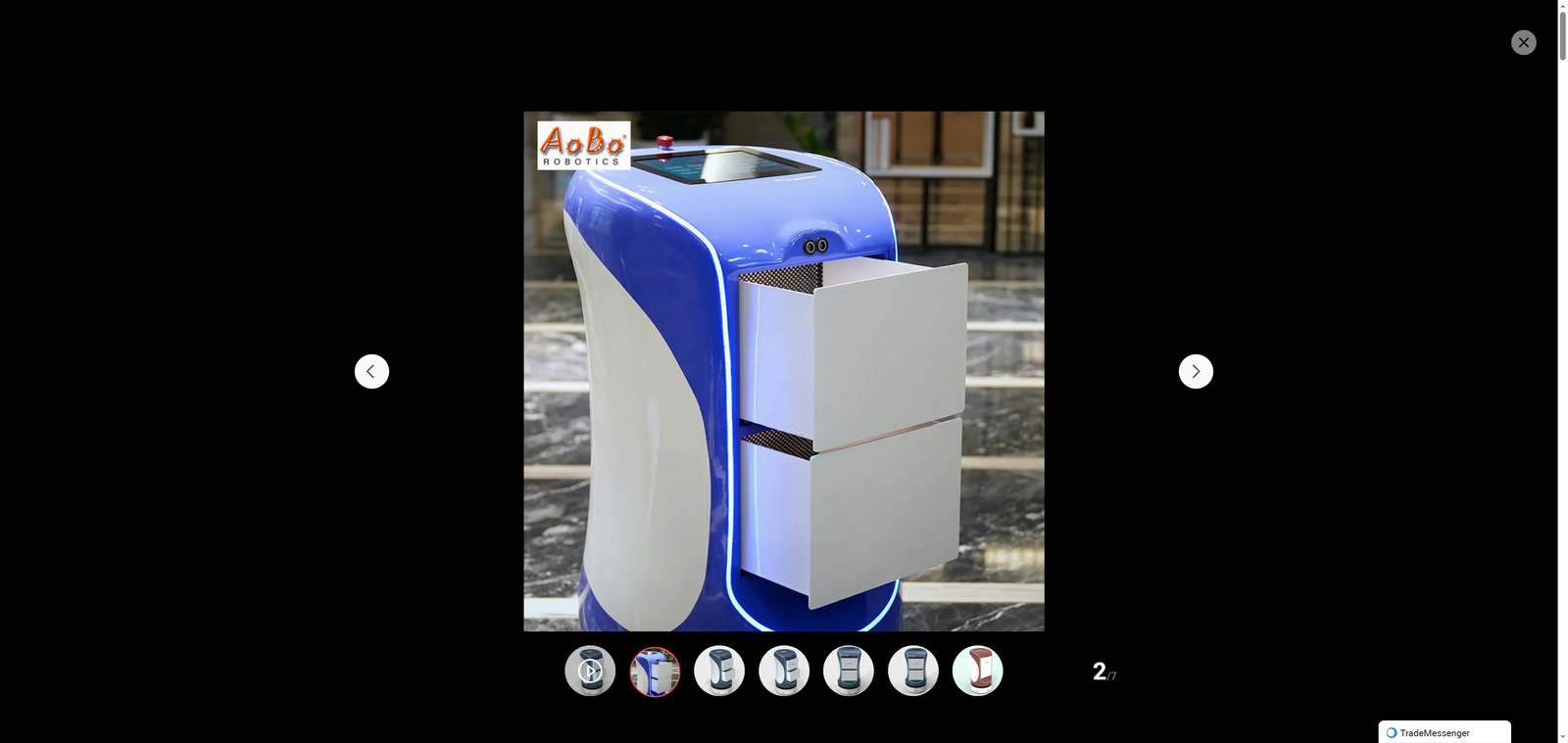 Hot Selling Factory Custom Compact Structure Hotel Delivery Robot